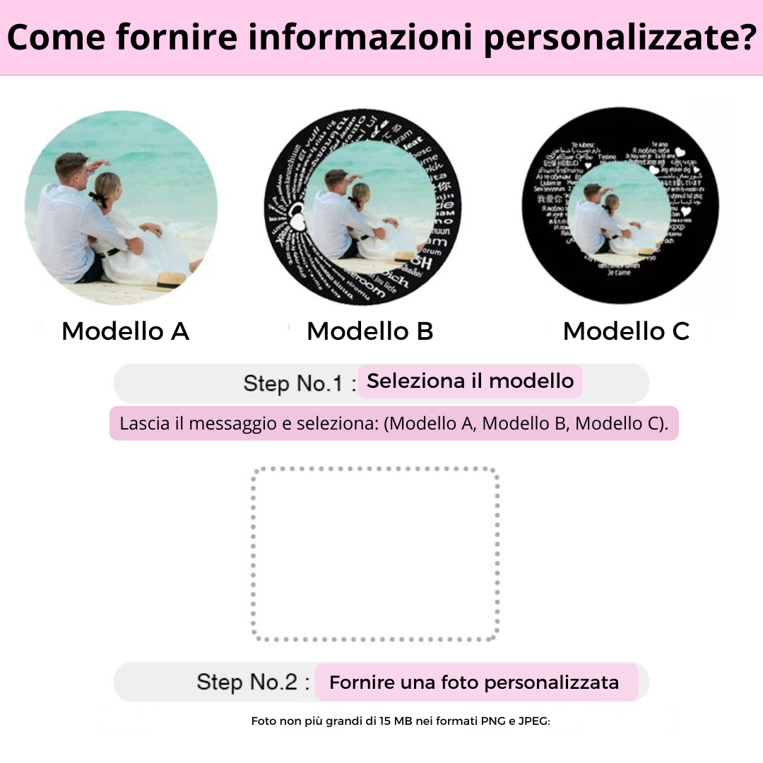 Collana Personalizzata -  Proiezione Foto